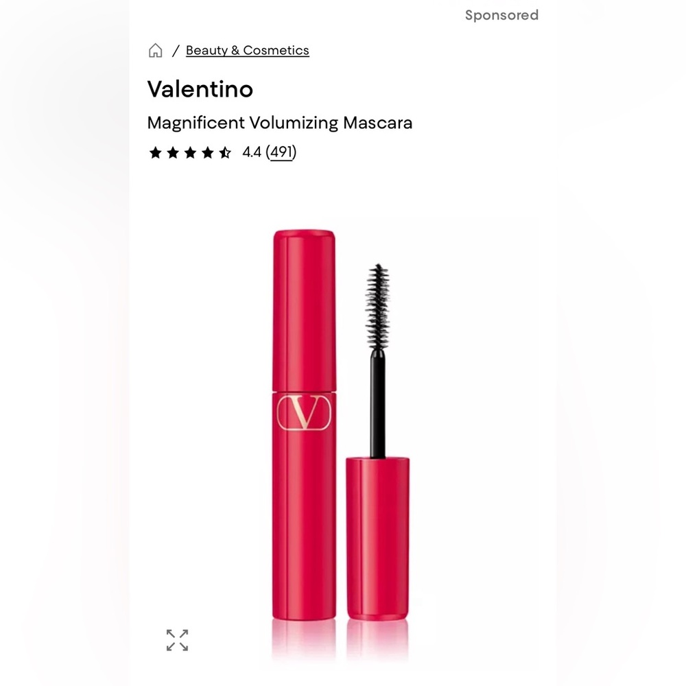 Brand New Valentino Magnificent Volumizing Mascara - Black